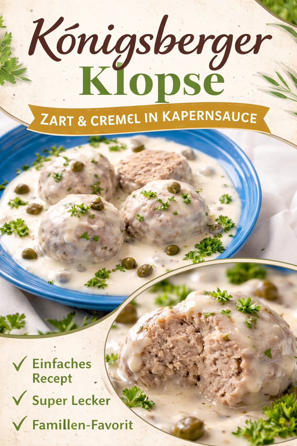 K&ouml;nigsberger Klopse Rezept &ndash; einfach, lecker & klassisch