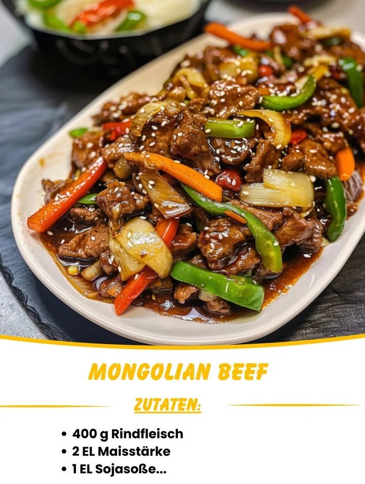 Mongolisches Rindfleisch