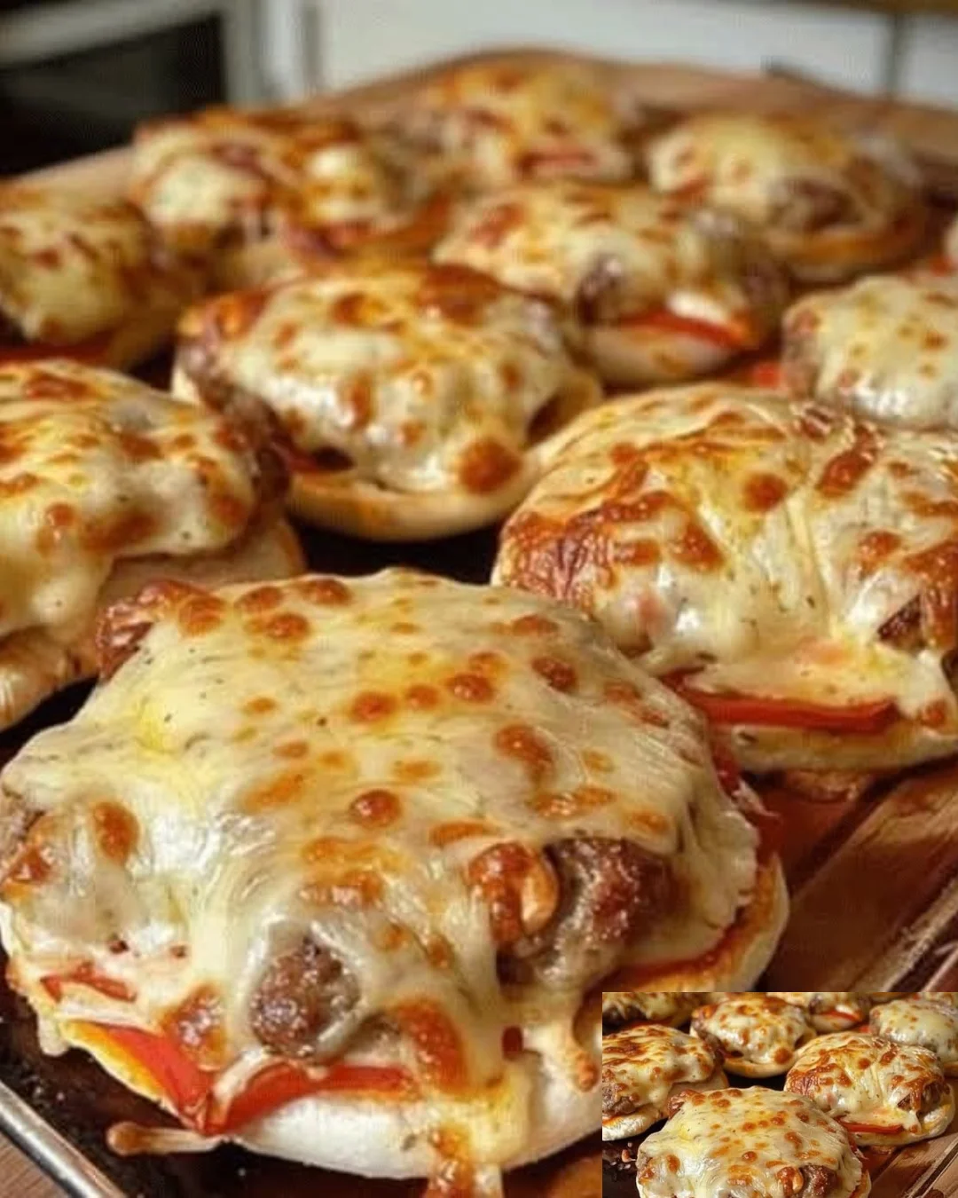 Pizza-Burger kombiniert die besten Elemente von Pizza und Burger.