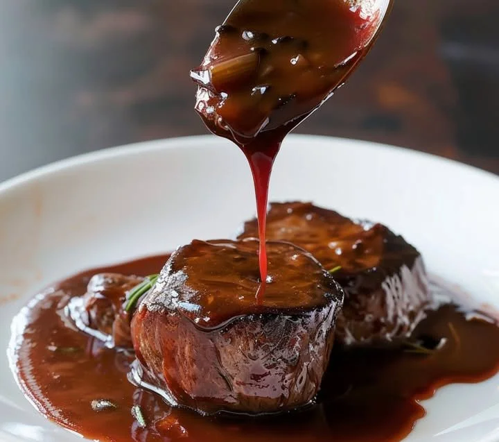 Leckere Rotweinsoße für Fleischgerichte zubereiten