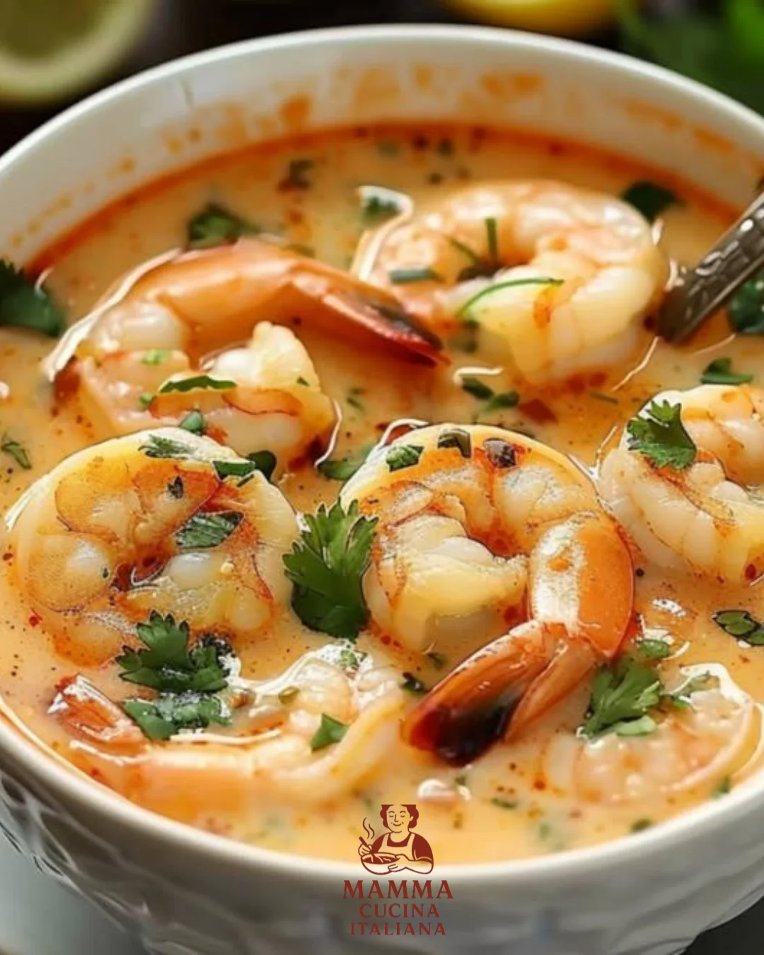 Scharfe Kokosnuss-Garnelen-Suppe