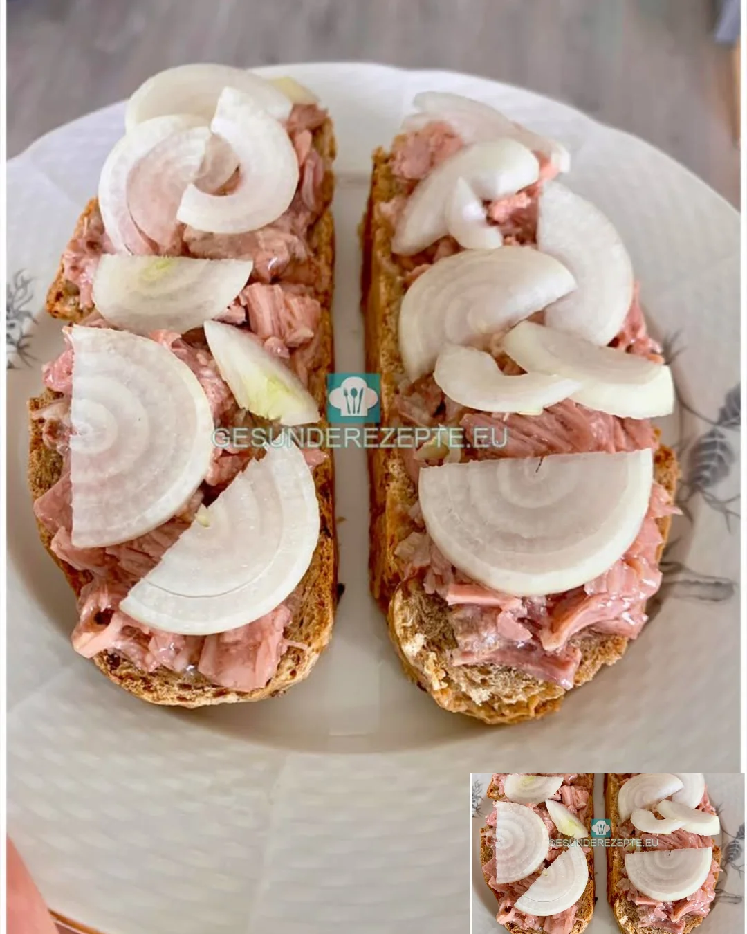 Schnelles Thunfischbrot mit frischen Zutaten und leckeren Gewürzen