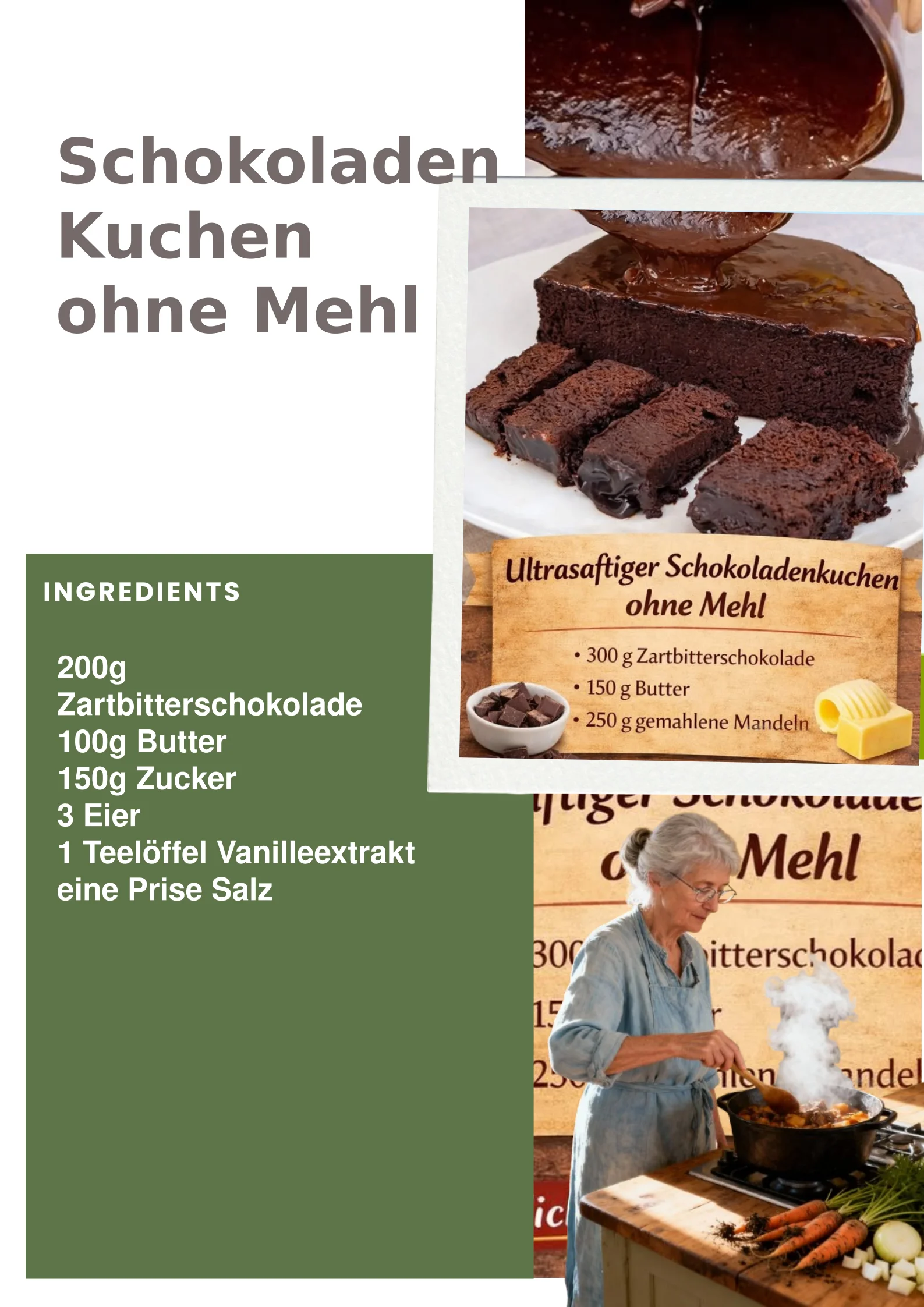 Schokoladen Kuchen ohne Mehl