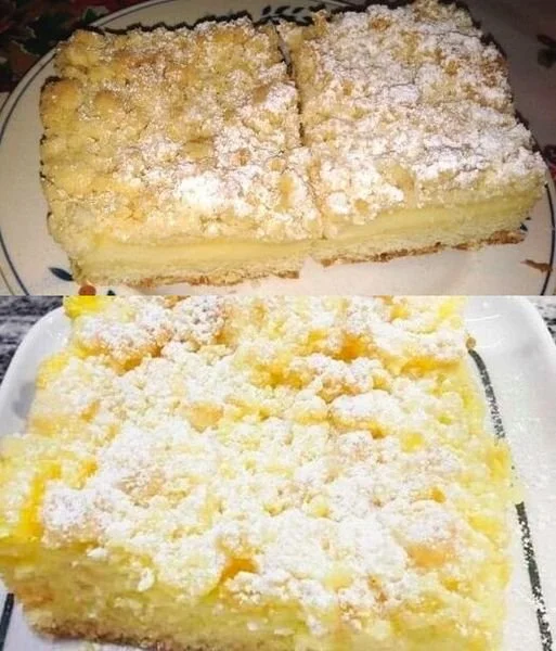 Frischer Streuselkuchen mit knusprigem Gitterboden und leckerer Füllung
