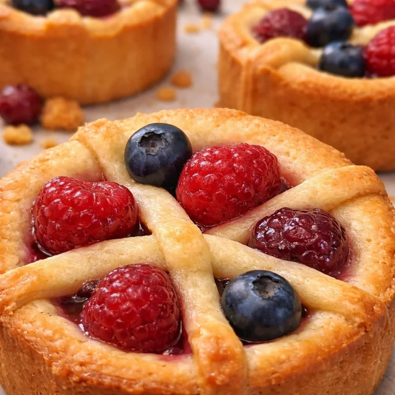 Früchtewähe mit frischen Früchten auf einem weißen Teller, ideal zum Dessert.