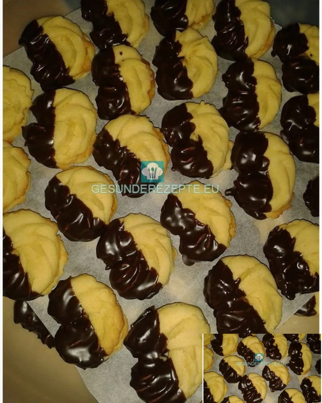 Leckeres Wiener Spritzgebäck auf einem Teller angerichtet