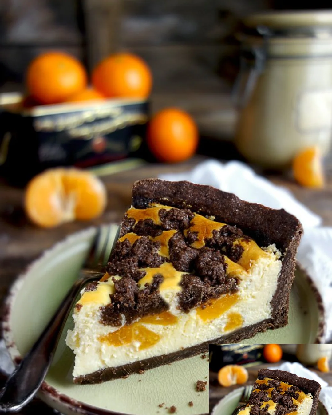 Zupfkuchen mit Mandarinen, ein köstlicher Käsekuchen mit fruchtigem Belag.