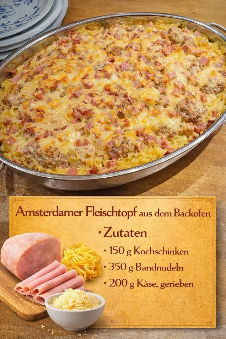 Amsterdamer Fleischtopf aus dem Backofen