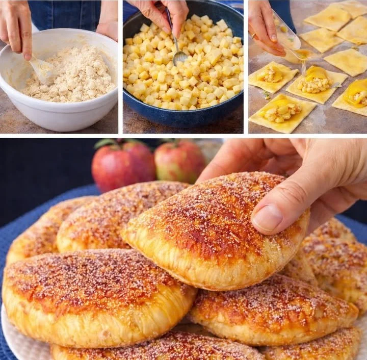 Apfeltaschen mit Quark