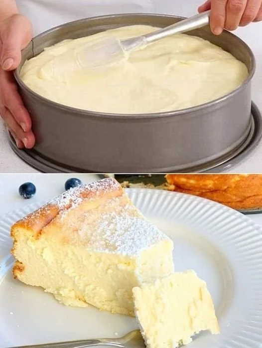 Megacremiger Quarkkuchen mit frischen Zutaten und Sahne