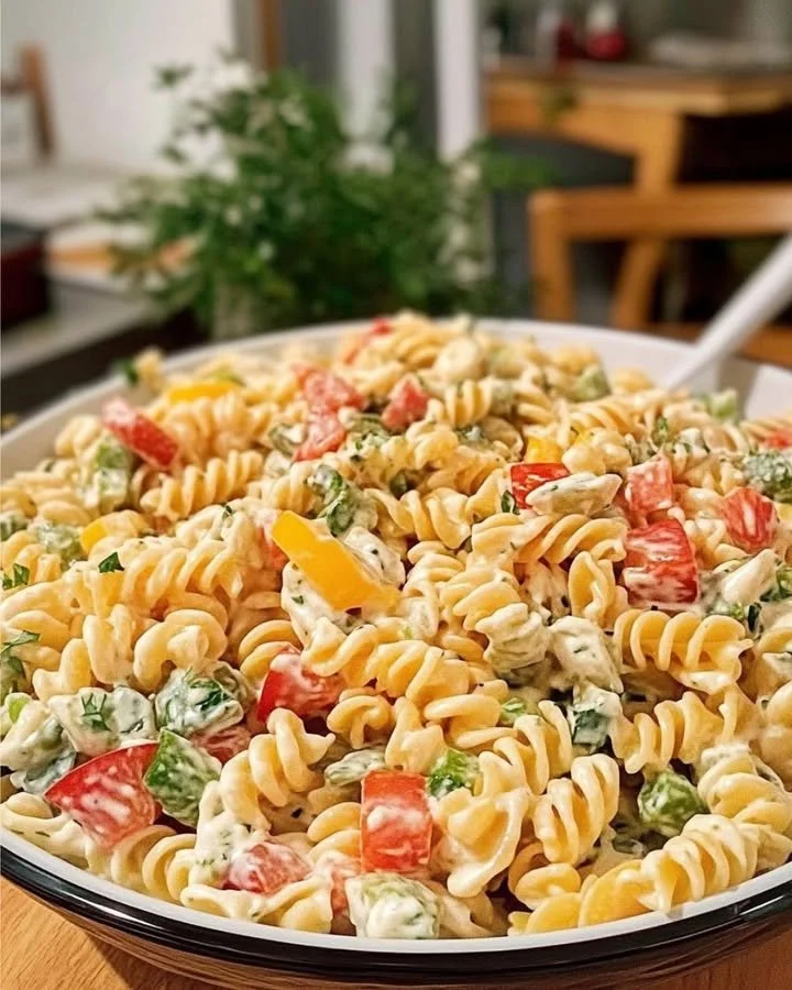 Nudelsalat mit Joghurtsauce