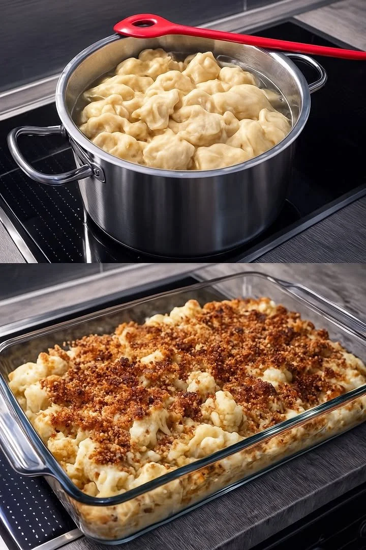 Omas traditionelle Mehlklöße, serviert mit köstlicher Soße