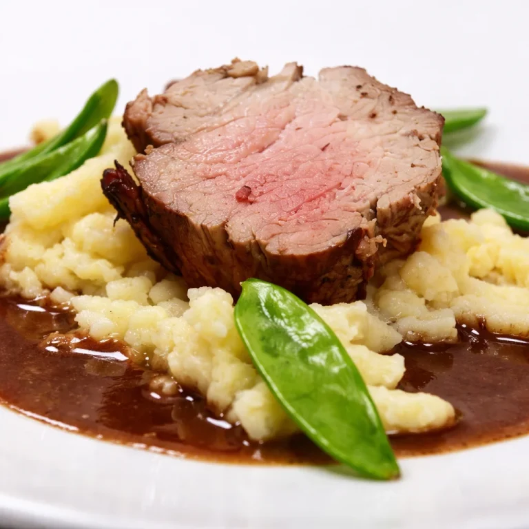 Authentieke Sauerbraten, Duits gekruid rundvleesgerecht met rijke smaak.