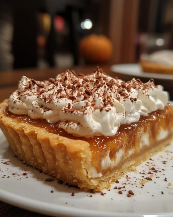Unwiderstehliche Kürbis-Karamell-Tarte mit köstlicher Füllung