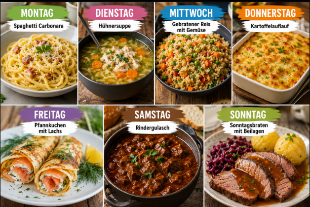 7 Einfache Rezepte für die Woche