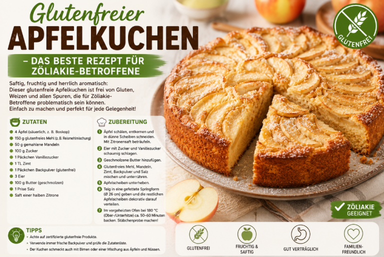 Glutenfreier Apfelkuchen – Das beste Rezept für Zöliakie-Betroffene