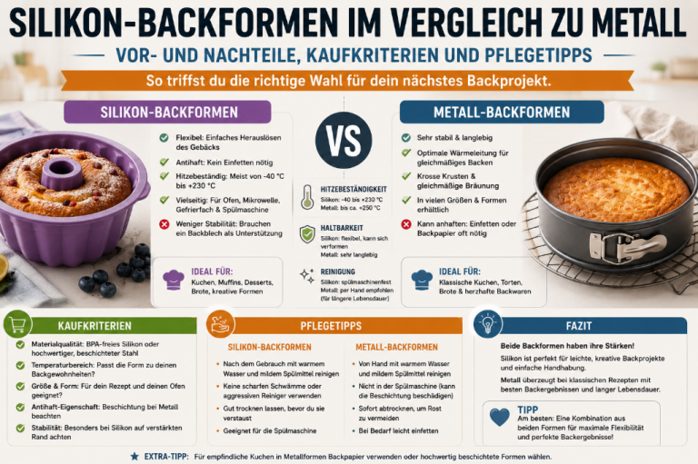 Die besten Silikon-Backformen – Test & Kaufberatung