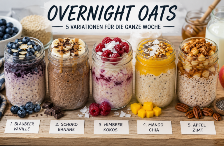Overnight Oats – 5 Variationen für die ganze Woche