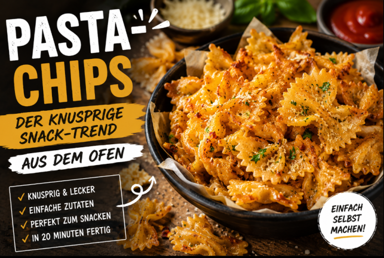 Pasta-Chips – Der knusprige Snack-Trend aus dem Ofen