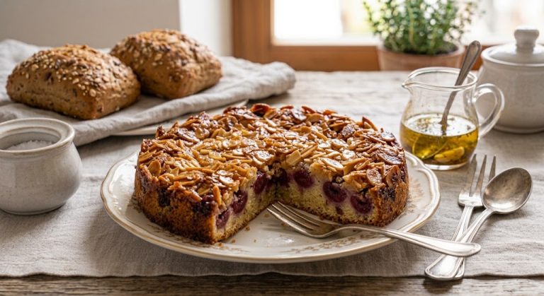 🍒 Florentiner-Kirschkuchen – saftig, fruchtig & knusprig