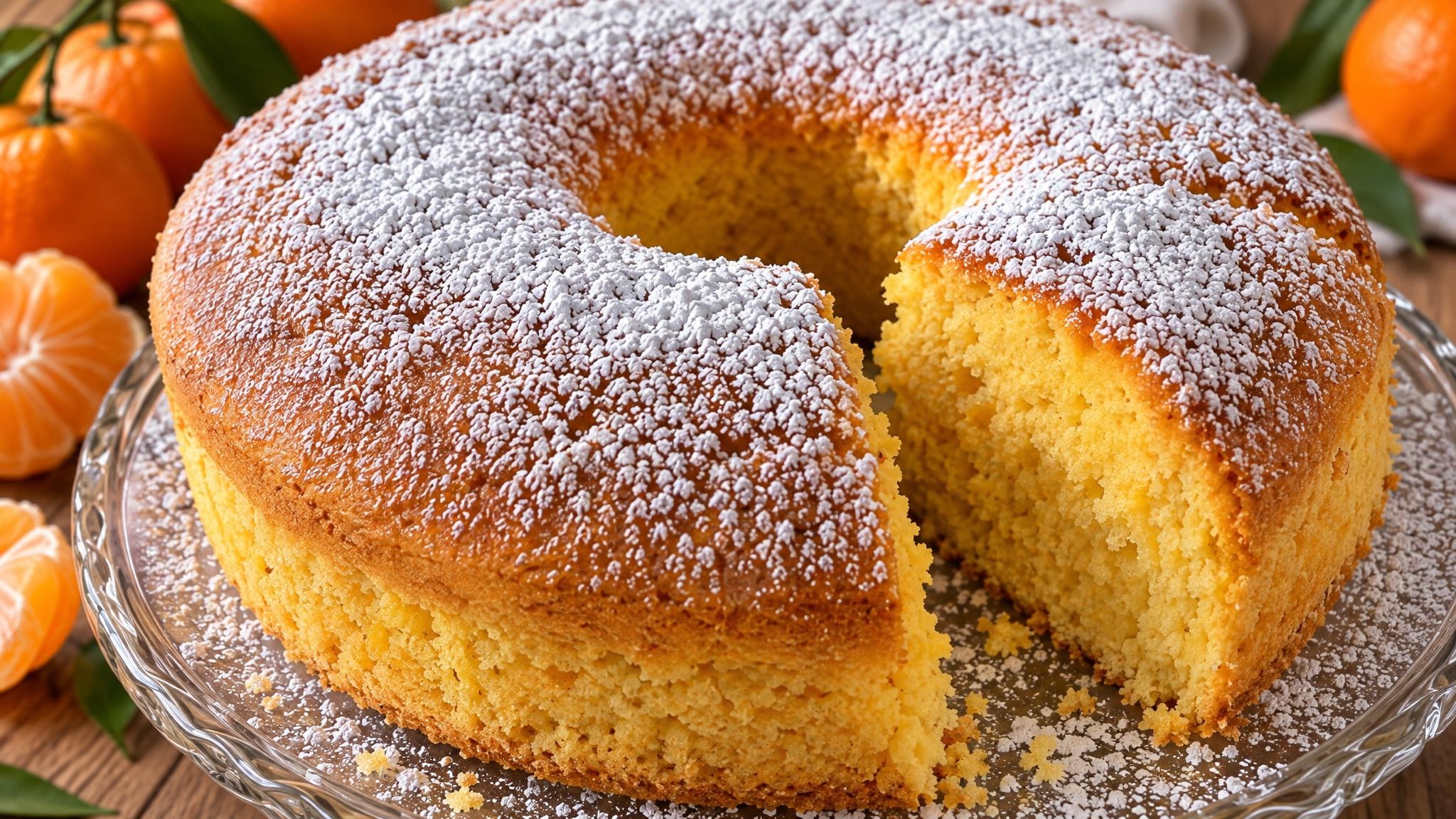 Buttermilch-Rührkuchen mit Mandarinen