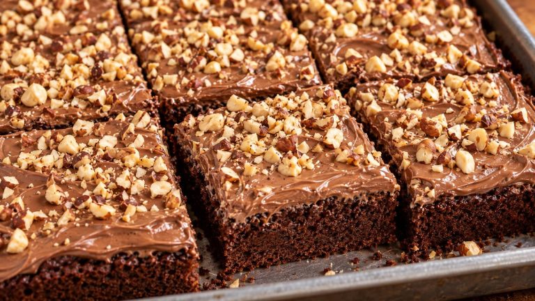 Nutella Kuchen vom Blech