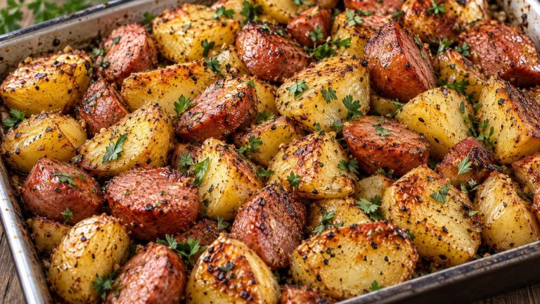 Ofenkartoffeln mit Wurst