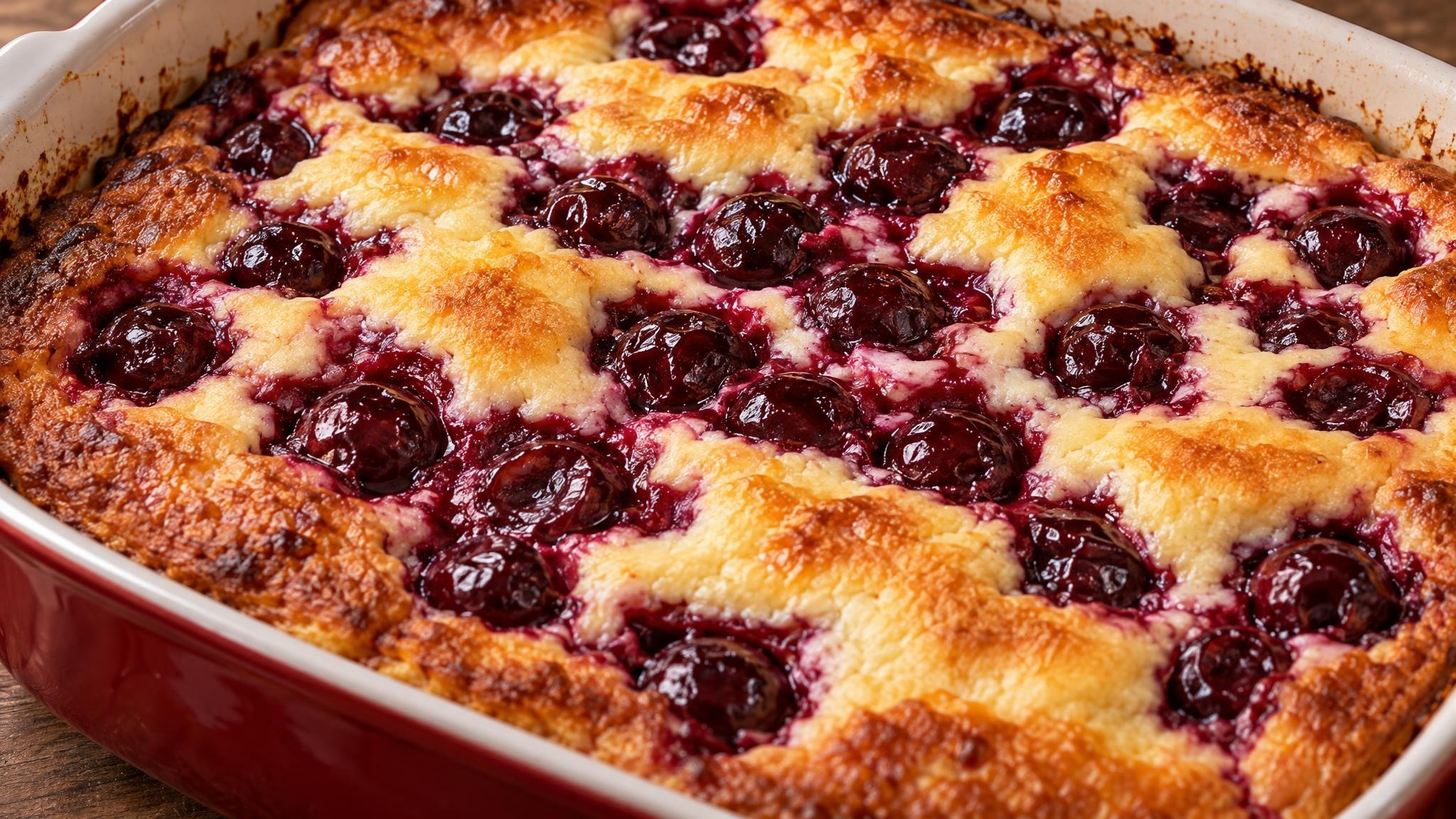 Quarkauflauf mit Kirschen